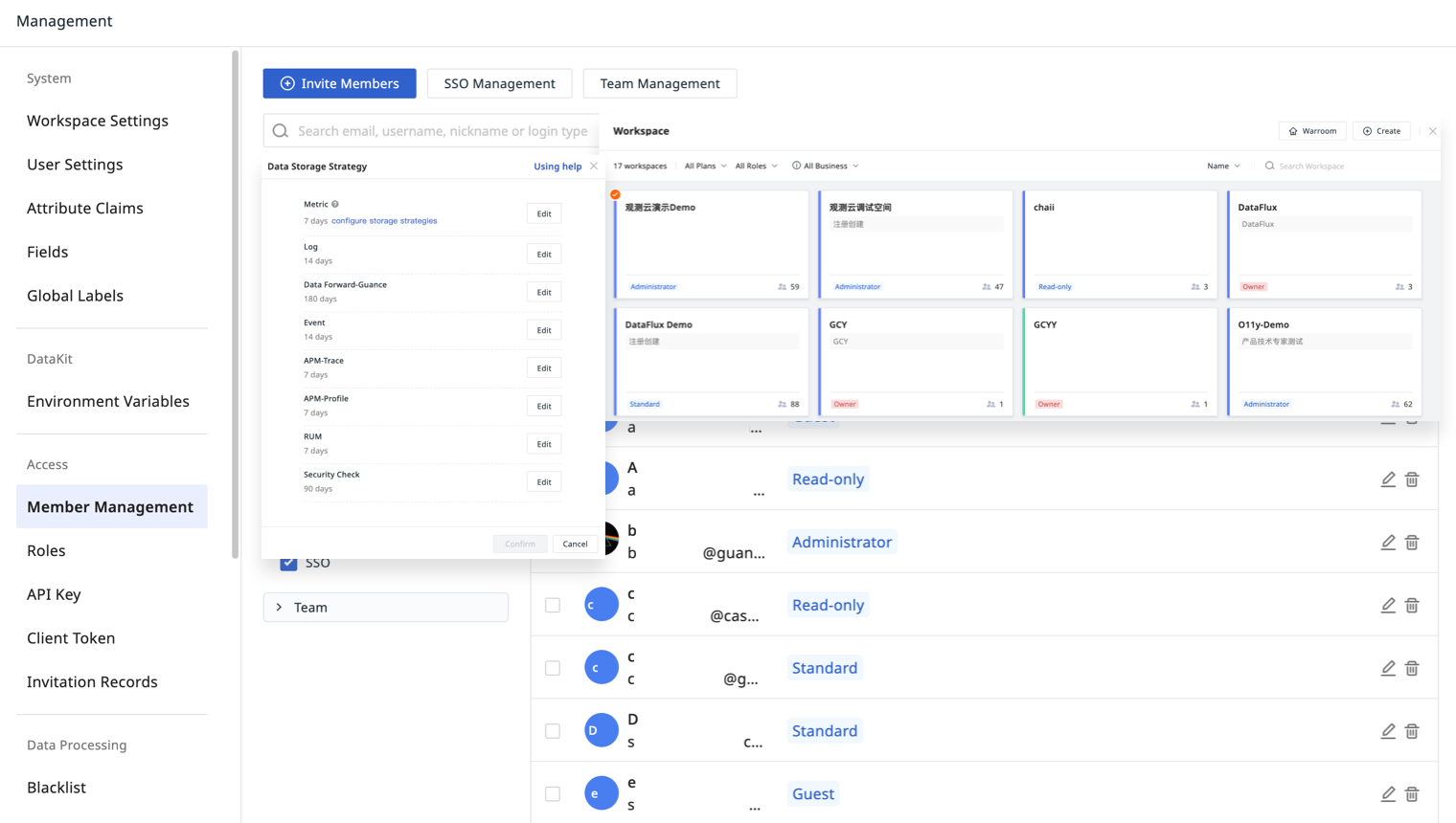 Workspaces Manageable for Multiple Teams